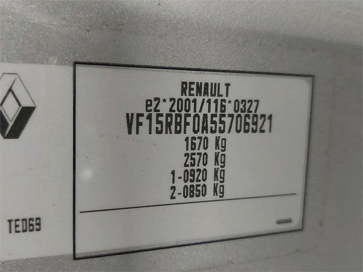 Photo 6 VIN: VF15RBF0A55706921 - RENAULT CLIO 