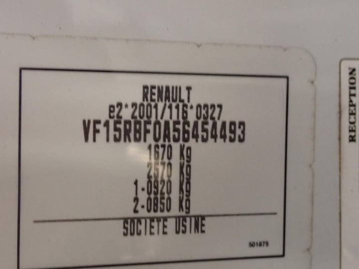 Photo 12 VIN: VF15RBF0A56454493 - RENAULT CLIO SOCIT 