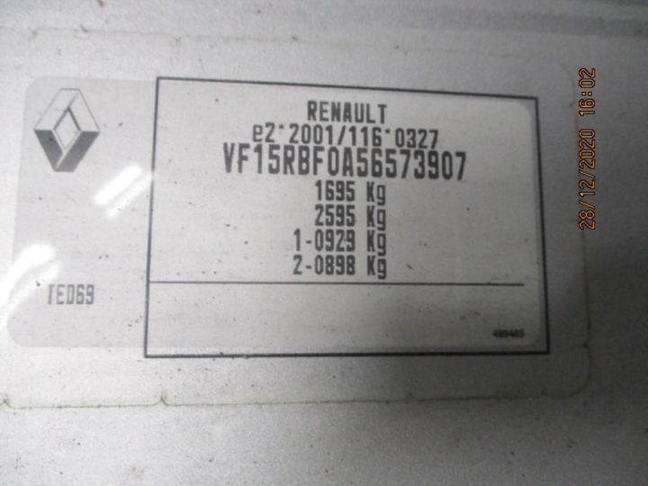 Photo 11 VIN: VF15RBF0A56573907 - RENAULT CLIO 5P 