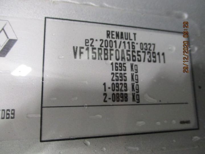 Photo 11 VIN: VF15RBF0A56573911 - RENAULT CLIO 5P 