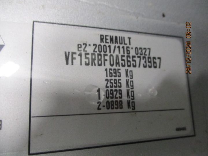 Photo 11 VIN: VF15RBF0A56573967 - RENAULT CLIO 5P 