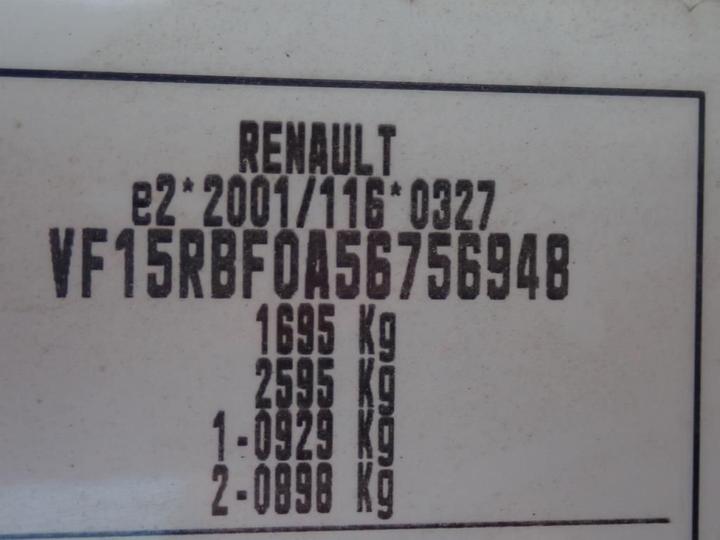 Photo 10 VIN: VF15RBF0A56756948 - RENAULT CLIO 5P SOCIETE (2 SEATS) 