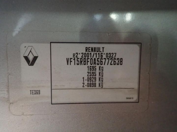 Photo 11 VIN: VF15RBF0A56772638 - RENAULT CLIO 5P 