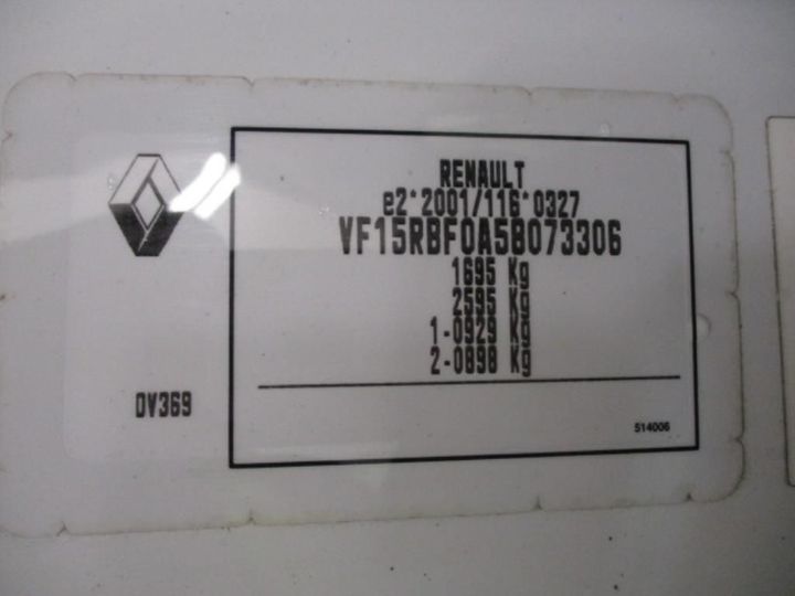 Photo 13 VIN: VF15RBF0A58073306 - RENAULT CLIO 5P SOCIETE (2 SEATS) 