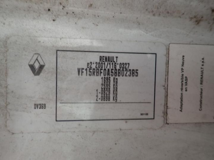 Photo 11 VIN: VF15RBF0A58802385 - RENAULT CLIO 5P SOCIETE (2 SEATS) 