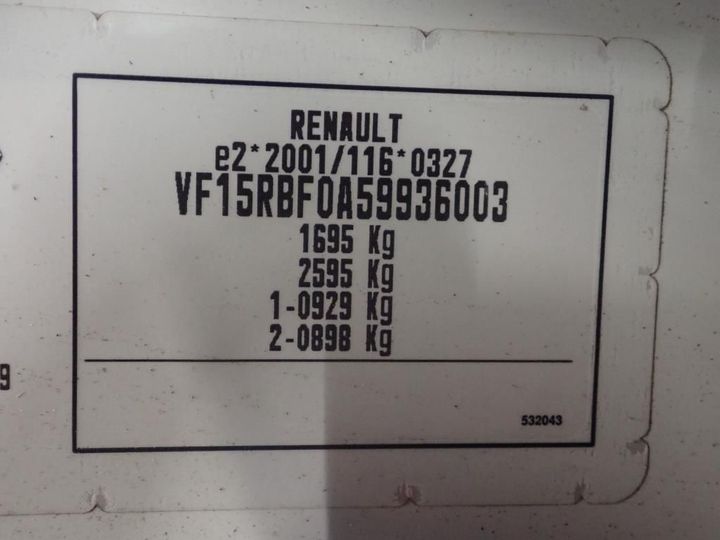 Photo 12 VIN: VF15RBF0A59936003 - RENAULT CLIO REV 