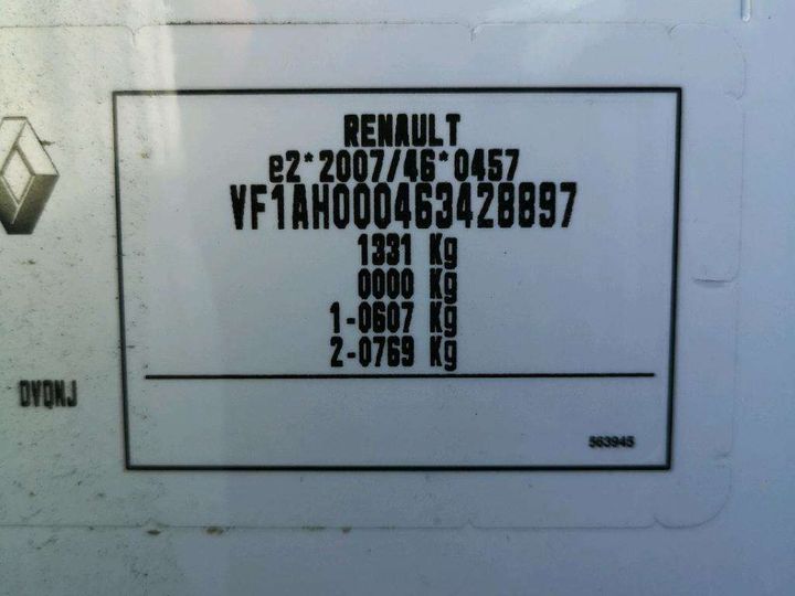 Photo 8 VIN: VF1AH000463428897 - RENAULT TWINGO 