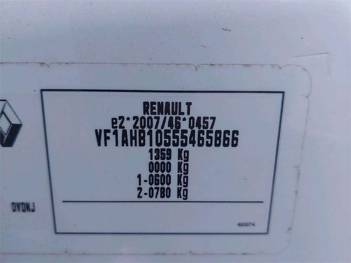 Photo 8 VIN: VF1AHB10555465866 - RENAULT TWINGO 