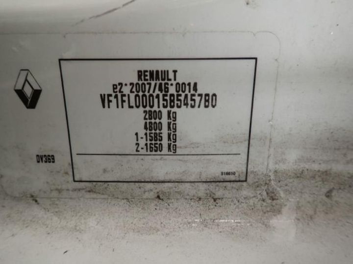 Photo 12 VIN: VF1FL000158545780 - RENAULT TRAFIC 