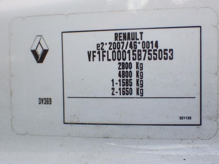 Photo 11 VIN: VF1FL000158755053 - RENAULT TRAFIC 