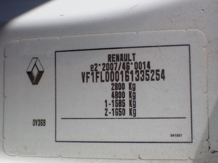 Photo 11 VIN: VF1FL000161335254 - RENAULT TRAFIC 