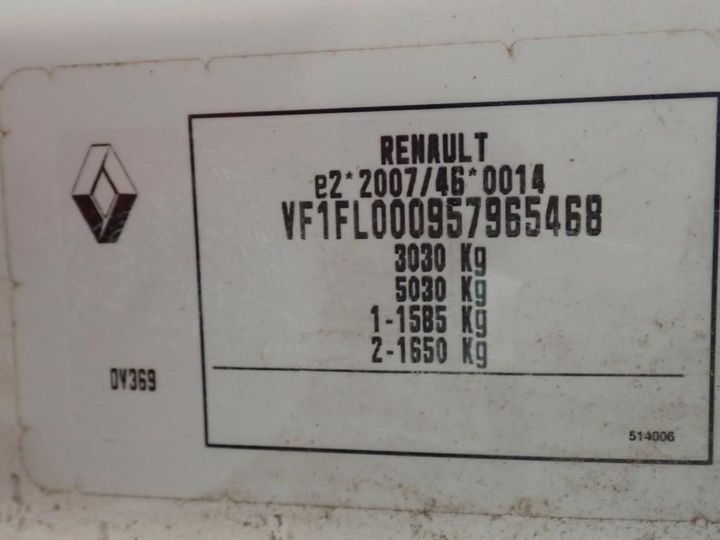 Photo 10 VIN: VF1FL000957965468 - RENAULT TRAFIC 