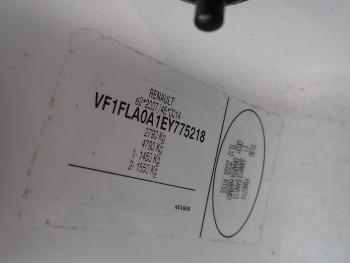 Photo 9 VIN: VF1FLA0A1EY775218 - RENAULT TRAFIC 