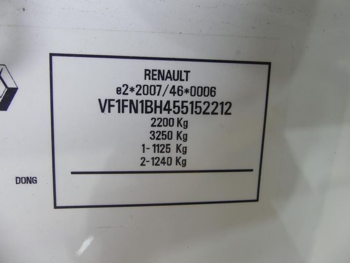 Photo 3 VIN: VF1FW18H455152212 - RENAULT KEX MAXI 