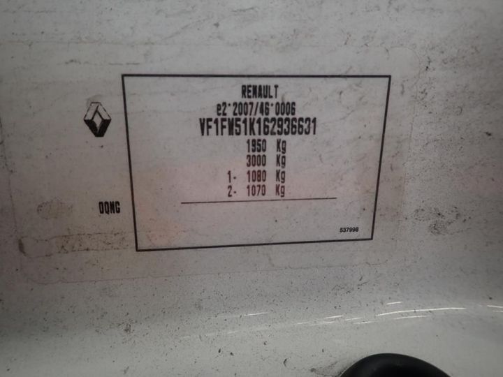 Photo 12 VIN: VF1FW51K162936631 - RENAULT KANGOO EXPRESS 