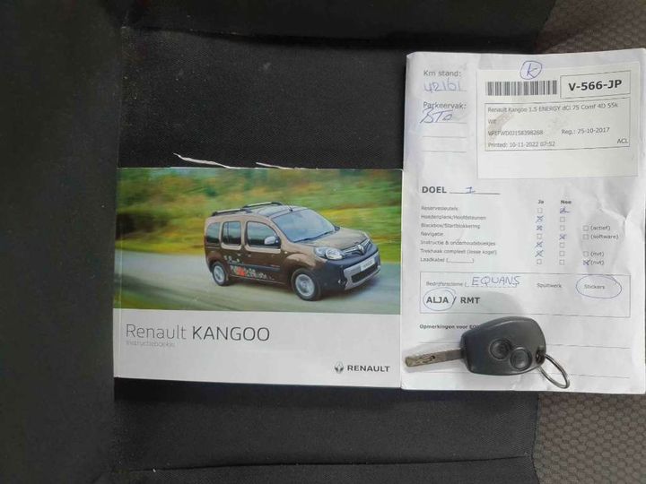 Photo 15 VIN: VF1FWD0J158398268 - RENAULT KANGOO 