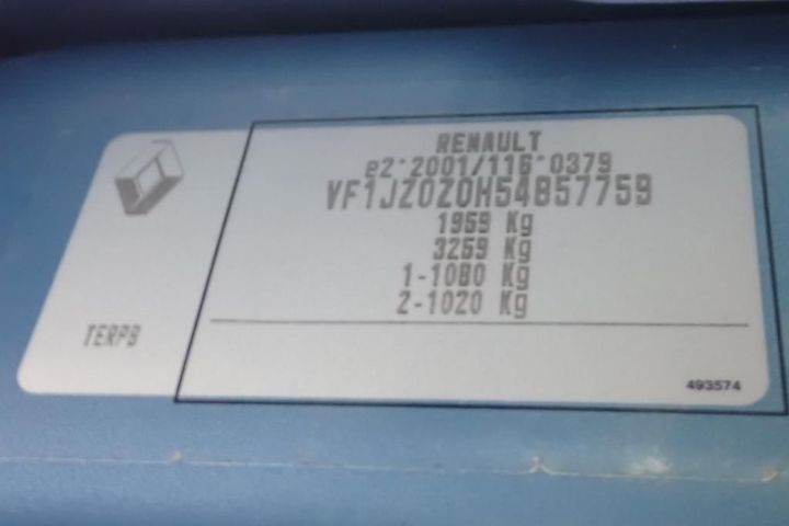 Photo 25 VIN: VF1JZ0Z0H54857759 - RENAULT SCENIC 