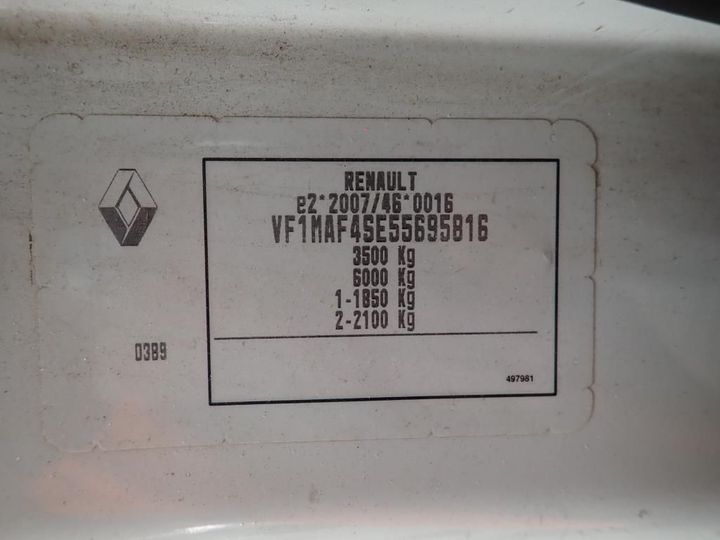 Photo 10 VIN: VF1MAF4SE55695816 - RENAULT MASTER 