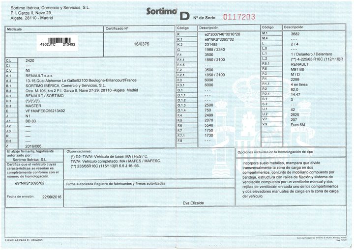 Photo 2 VIN: VF1MAFESC56213492 - RENAULT MASTER 