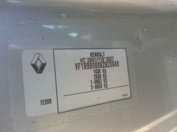 Photo 7 VIN: VF1R9800062820649 - RENAULT CLIO 