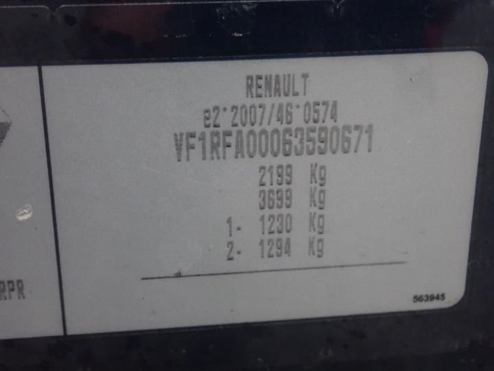 Photo 12 VIN: VF1RFA00063590671 - RENAULT SCENIC 