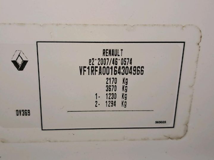 Photo 10 VIN: VF1RFA00164304966 - RENAULT SCNIC 