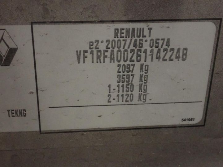 Photo 12 VIN: VF1RFA00261142248 - RENAULT SCENIC 