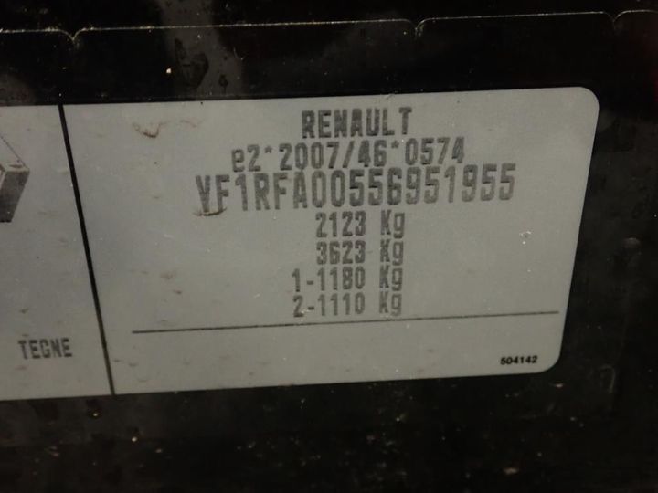 Photo 11 VIN: VF1RFA00556951955 - RENAULT SCENIC 