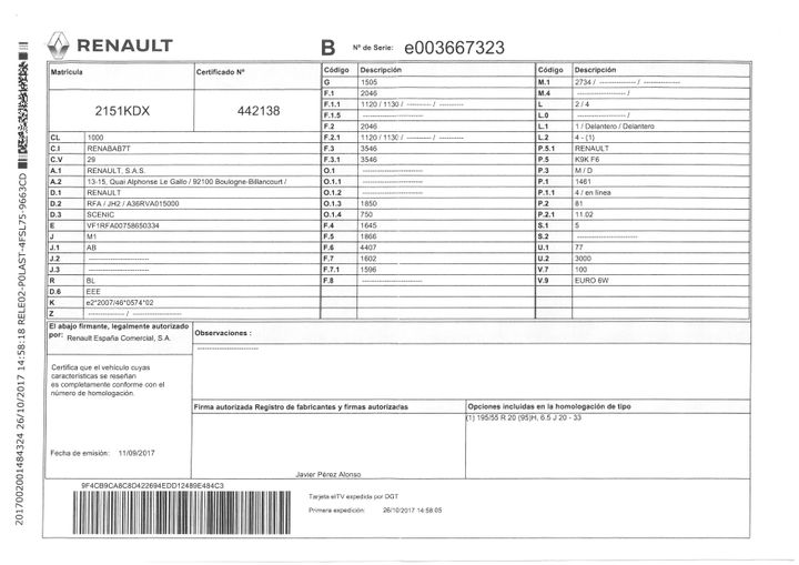 Photo 30 VIN: VF1RFA00758650334 - RENAULT SCENIC 