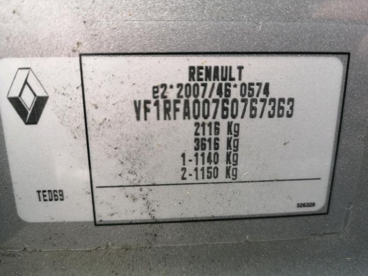 Photo 8 VIN: VF1RFA00760767363 - RENAULT SCENIC 