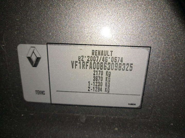 Photo 7 VIN: VF1RFA00863098325 - RENAULT SCENIC 