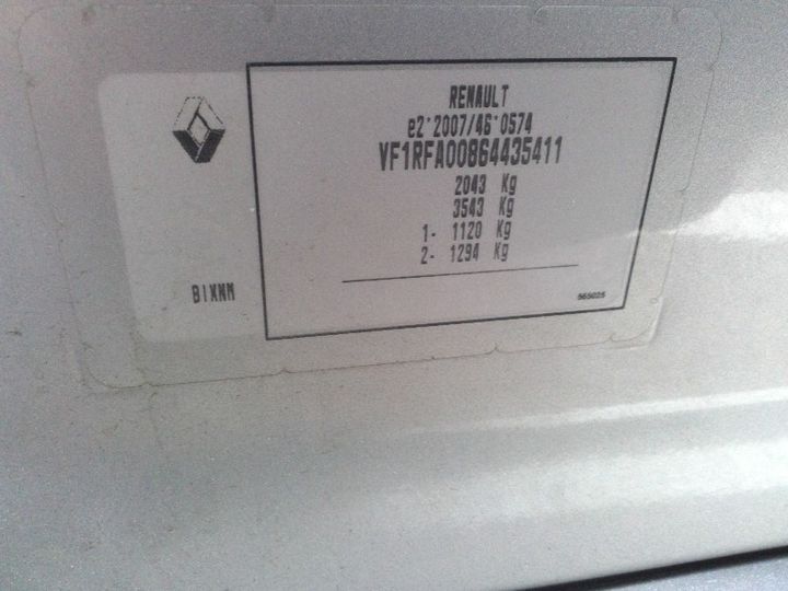 Photo 8 VIN: VF1RFA00864435411 - RENAULT SCENIC 