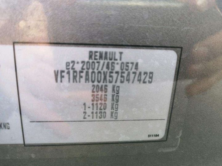 Photo 8 VIN: VF1RFA00X57547429 - RENAULT SCENIC 