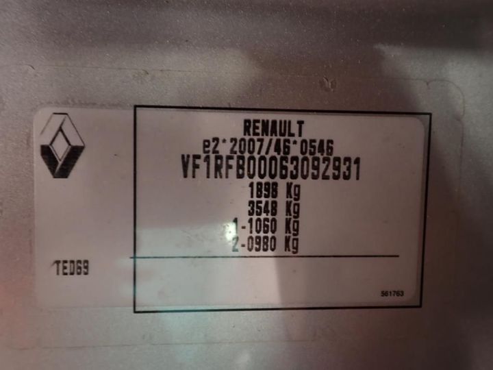 Photo 9 VIN: VF1RFB00063092931 - RENAULT MEGANE 