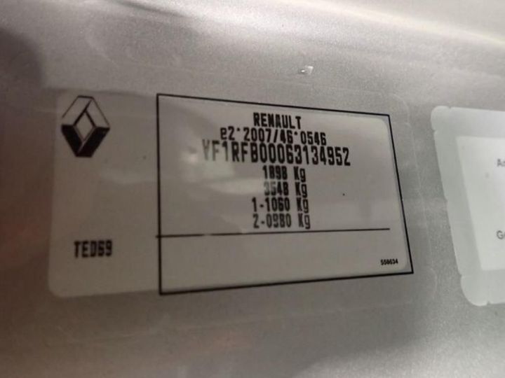 Photo 19 VIN: VF1RFB00063134952 - RENAULT MEGANE 5P SOCIETE (2 SEATS) 