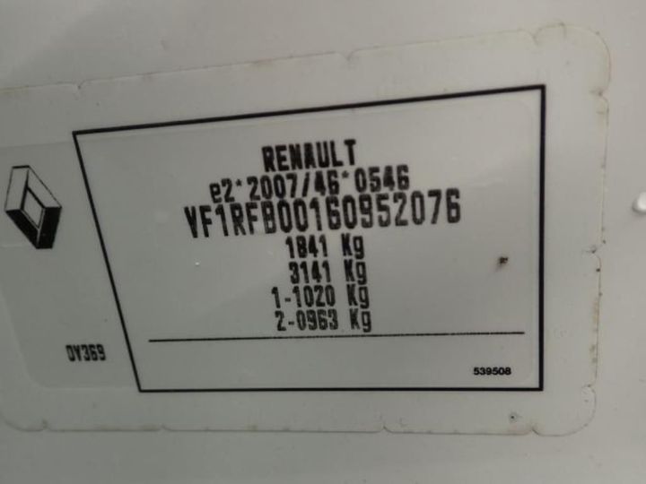 Photo 11 VIN: VF1RFB00160952076 - RENAULT MEGANE SOCIETE (2 SEATS) 