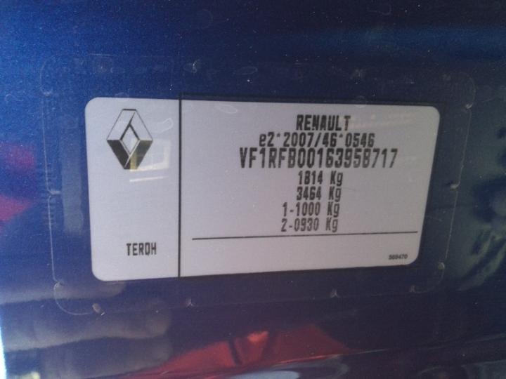 Photo 17 VIN: VF1RFB00163958717 - RENAULT MEGANE 