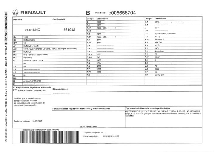 Photo 21 VIN: VF1RFB00260421419 - RENAULT MEGANE 