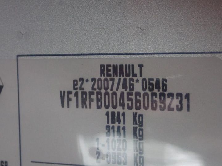 Photo 11 VIN: VF1RFB00456069231 - RENAULT MEGANE 5P SOCIETE (2 SEATS) 