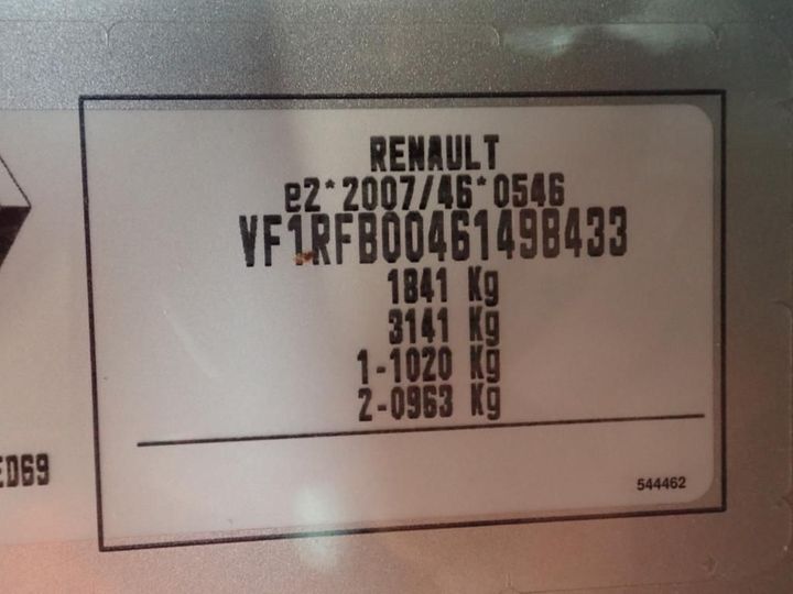 Photo 14 VIN: VF1RFB00461498433 - RENAULT MEGANE 5P SOCIETE (2 SEATS) 