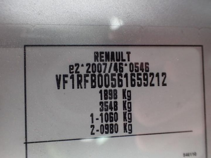 Photo 10 VIN: VF1RFB00561659212 - RENAULT MEGANE 5P 