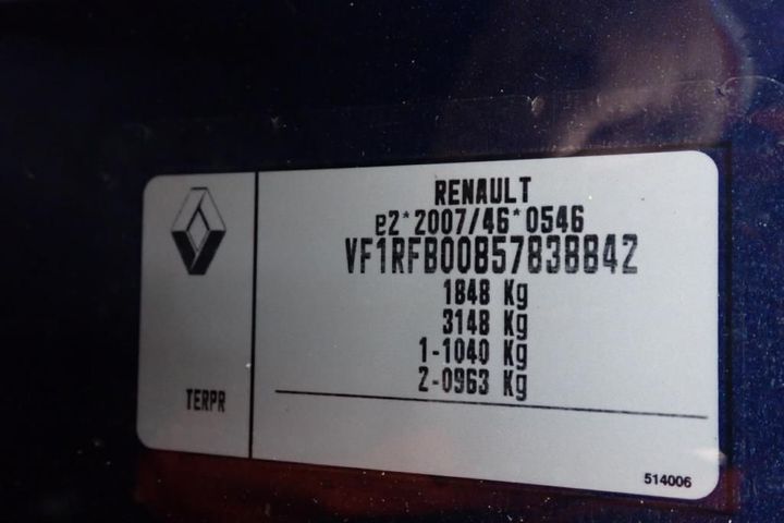 Photo 8 VIN: VF1RFB00857838842 - RENAULT MEGANE 