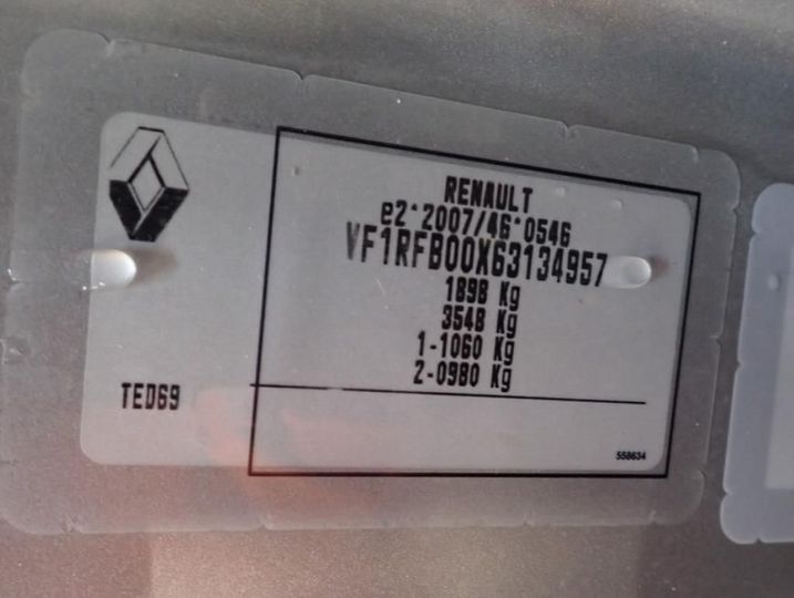 Photo 7 VIN: VF1RFB00X63134957 - RENAULT MEGANE 5P SOCIETE (2 SEATS) 