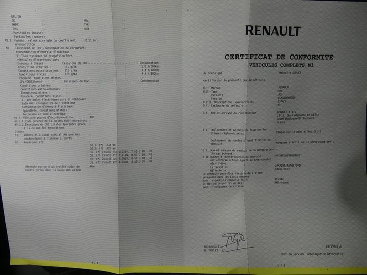 Photo 13 VIN: VF1RFC00756528628 - RENAULT ESPACE 