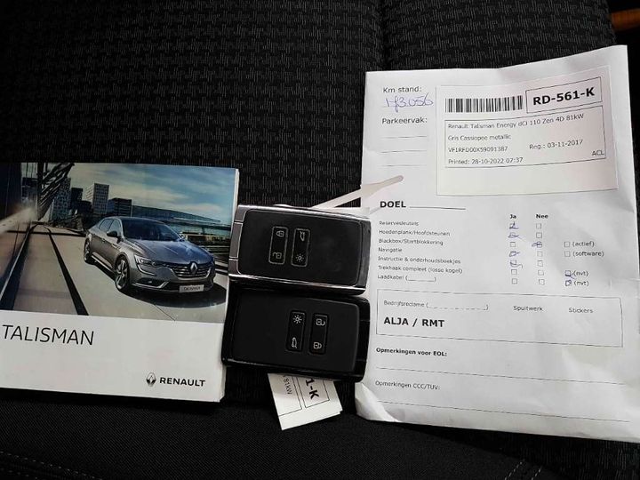 Photo 17 VIN: VF1RFD00X59091387 - RENAULT TALISMAN 