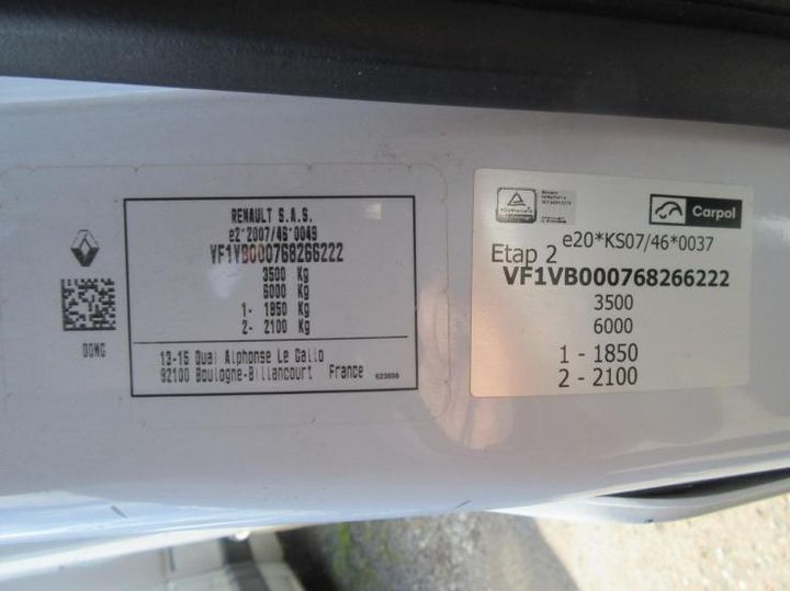 Photo 24 VIN: VF1VB000768266222 - RENAULT MASTER 