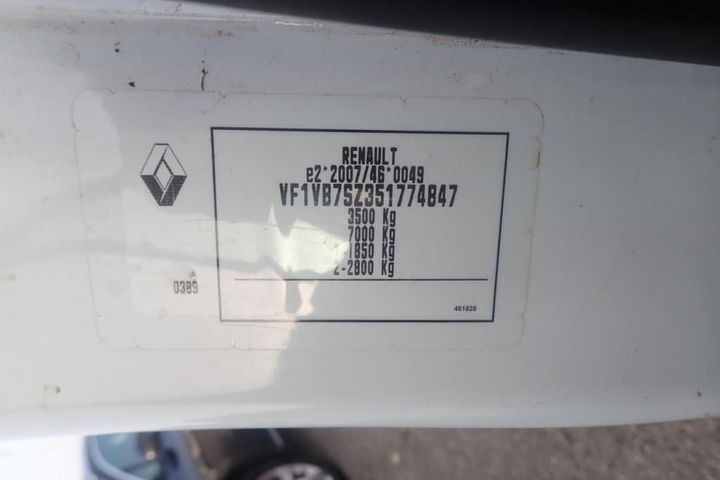 Photo 11 VIN: VF1VB7SZ351774847 - RENAULT MASTER CHASSIS CABINE 