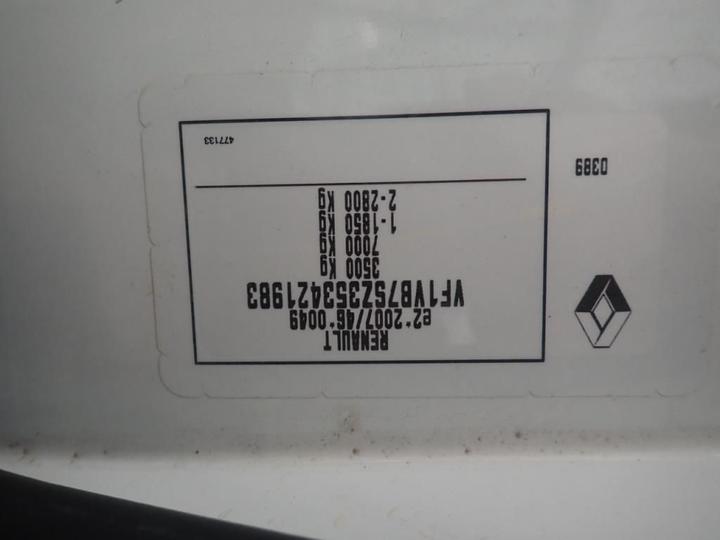 Photo 14 VIN: VF1VB7SZ353421983 - RENAULT MASTER CHASSIS CABINE 