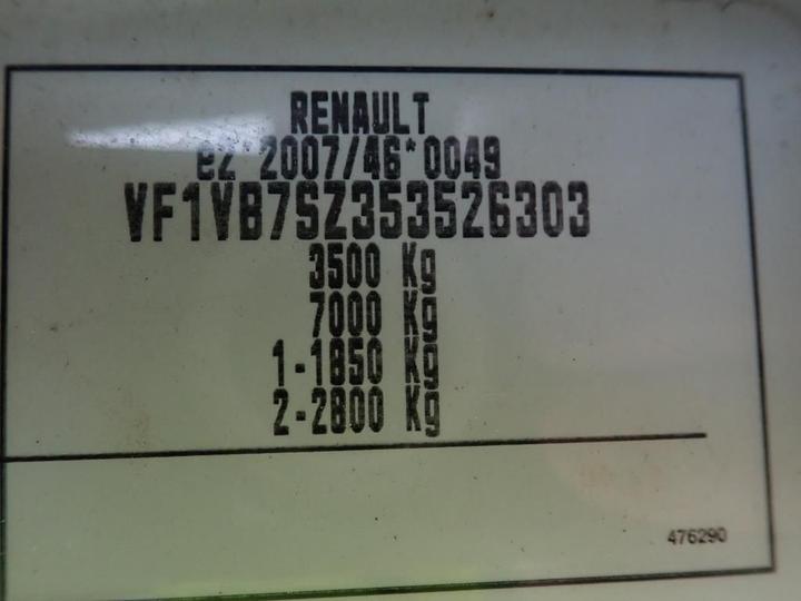 Photo 9 VIN: VF1VB7SZ353526303 - RENAULT MASTER CHASSIS CABINE 