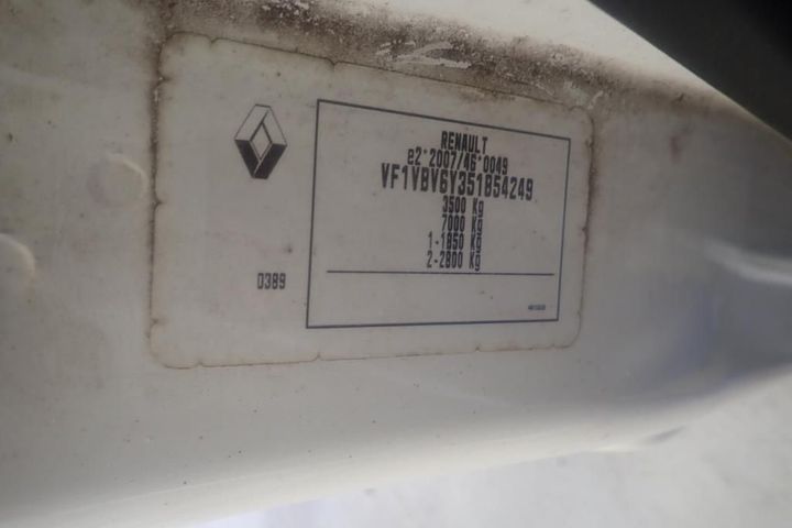 Photo 8 VIN: VF1VBV6Y351854249 - RENAULT MASTER CHASSIS DOUBLE CABINE 